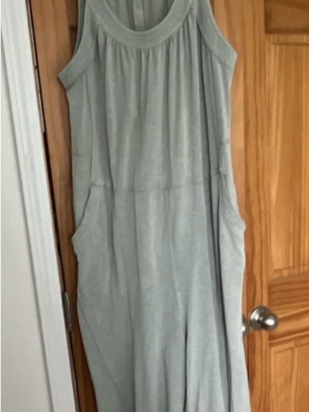 Daily Practice an Anthropology brand Sleeveless Light Sage Jumpsuit with Pockets